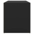 Banco de pasillo de madera de ingeniería negro 80x40x45