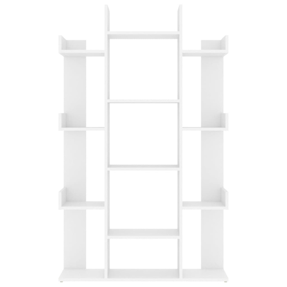 Estantería librería madera contrachapada blanco 86x25,5x140