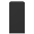 Mueble zapatero de madera contrachapada negro 60x35x70
