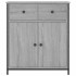 Aparador de madera de ingeniería gris Sonoma 70x30x80