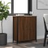 Aparador de madera de ingeniería marrón roble 70x30x80