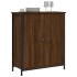 Aparador de madera de ingeniería marrón roble 70x30x80
