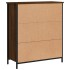 Aparador de madera de ingeniería marrón roble 70x30x80