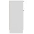 Aparador de madera contrachapada blanco 30x30x70