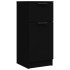 Aparador de madera contrachapada negro 30x30x70