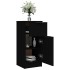 Aparador de madera contrachapada negro 30x30x70