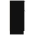 Aparador de madera contrachapada negro 30x30x70