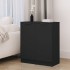 Aparador de madera contrachapada negro 30x30x70