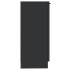 Aparador de madera contrachapada negro 30x30x70