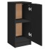 Aparador de madera contrachapada negro 30x30x70