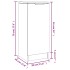 Aparador de madera contrachapada negro 30x30x70