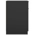 Armario de escritorio madera contrachapada negro 33,5x50x75