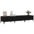 Mueble de TV madera contrachapada negro 150x34,5x30
