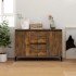 Aparador madera contrachapada color roble ahumado 104x35x70