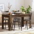 Mesa de comedor madera contrachapada roble marrón 140x74,5x76