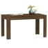 Mesa de comedor madera contrachapada roble marrón 140x74,5x76