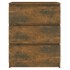 Aparador madera contrachapada color roble ahumado 60x35x76