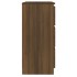 Aparador de madera contrachapada roble marrón 60x35x76