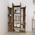 Estantería de madera contrachapada roble ahumado 86x25,5x140