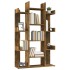 Estantería de madera contrachapada roble ahumado 86x25,5x140