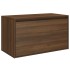 Banco pasillo madera contrachapada roble marrón 80x40x45