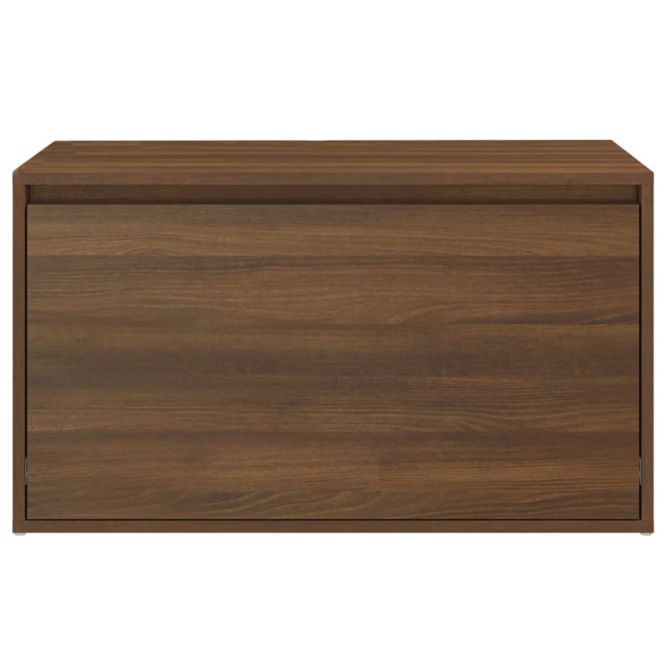 Banco pasillo madera contrachapada roble marrón 80x40x45