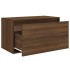 Banco pasillo madera contrachapada roble marrón 80x40x45
