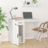 Escritorio de madera contrachapada blanco 100x49x75