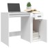Escritorio de madera contrachapada blanco 100x49x75