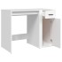 Escritorio de madera contrachapada blanco 100x49x75