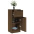 Aparador madera contrachapada color roble marrón 30x30x70