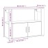 Aparador madera contrachapada color roble ahumado 80x30x60