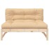 Sofá central madera maciza de pino 120x80