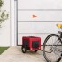 Remolque de bicicleta mascotas hierro tela Oxford rojo