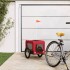 Remolque de bicicleta mascotas hierro tela Oxford rojo