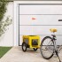 Remolque bicicleta mascotas hierro tela Oxford amarillo