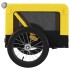 Remolque bicicleta mascotas hierro tela Oxford amarillo