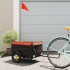 Remolque para bicicleta hierro negro y naranja 30