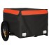 Remolque para bicicleta hierro negro y naranja 30