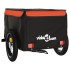 Remolque para bicicleta hierro negro y naranja 30