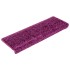 Alfombras de peldaños de escalera 15 uds violeta 65x21x4
