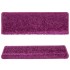 Alfombras de peldaños de escalera 15 uds violeta 65x21x4