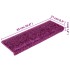Alfombras de peldaños de escalera 15 uds violeta 65x21x4