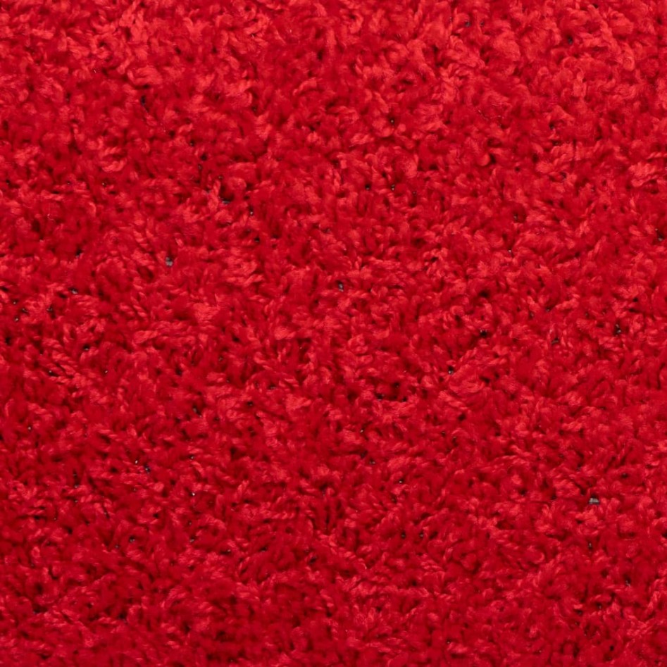 Alfombras de peldaños de escalera 15 uds rojo 65x21x4