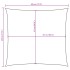 Toldo de vela cuadrado tela Oxford azul 4,5x4,5