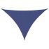 Toldo de vela triangular tela Oxford azul 5x7x7