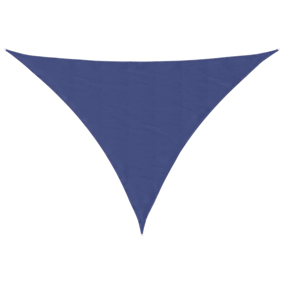Toldo de vela triangular tela Oxford azul 5x7x7