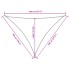 Toldo de vela triangular tela Oxford azul 5x7x7