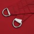 Toldo de vela triangular tela Oxford rojo 5x7x7