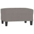 Reposapiés de tela gris taupe 70x55x41